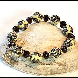 Polymer beads bracelet
